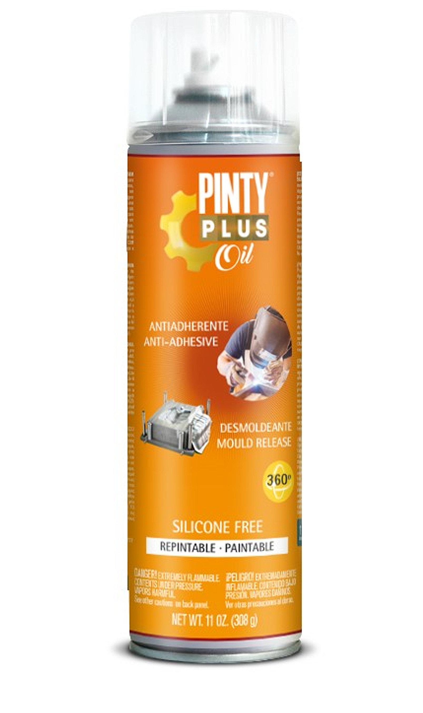 Silicone-free mould-release spray