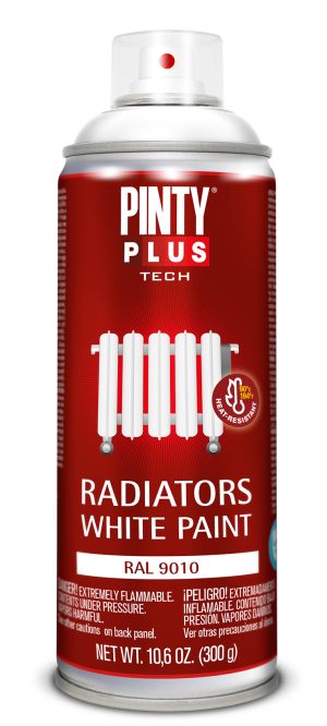 White radiator spray paint Pintyplus Tech