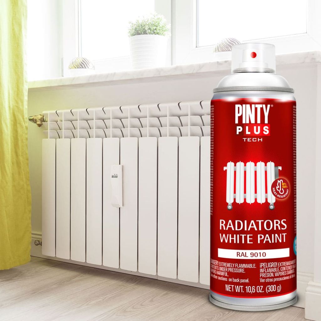 White radiator spray paint 