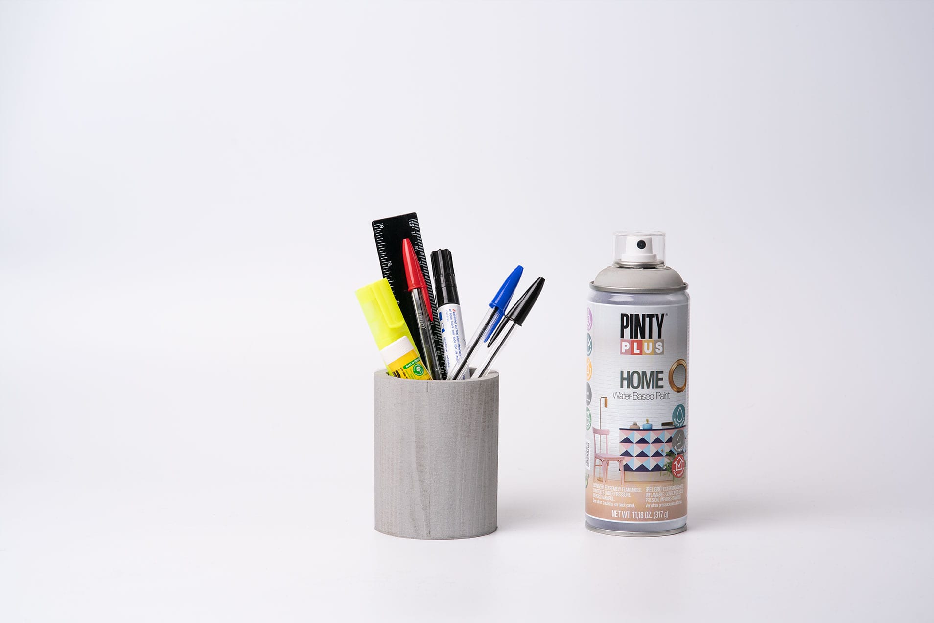 Peinture Spray Pintyplus Home HM417 – Rainy Grey 400 Ml Pour Intérieur Et Extérieur
